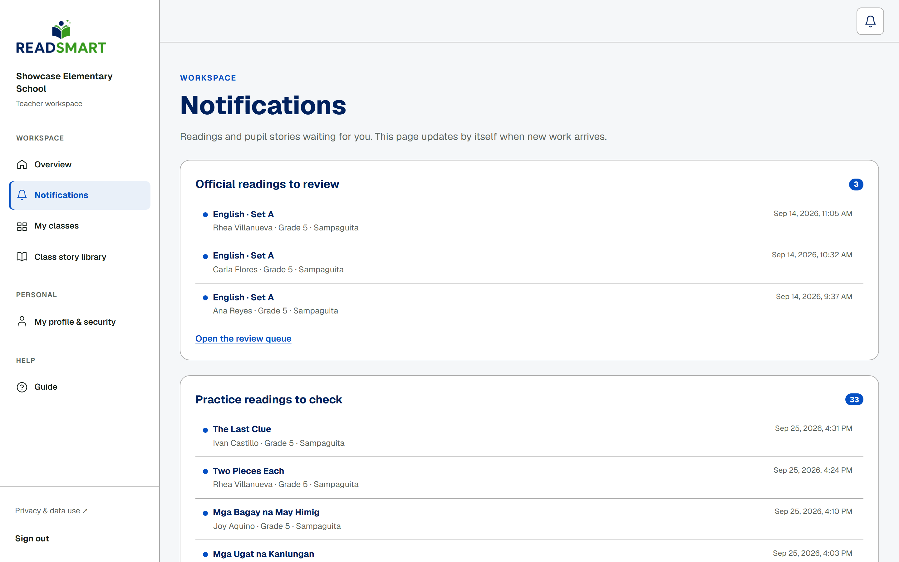 Notifications