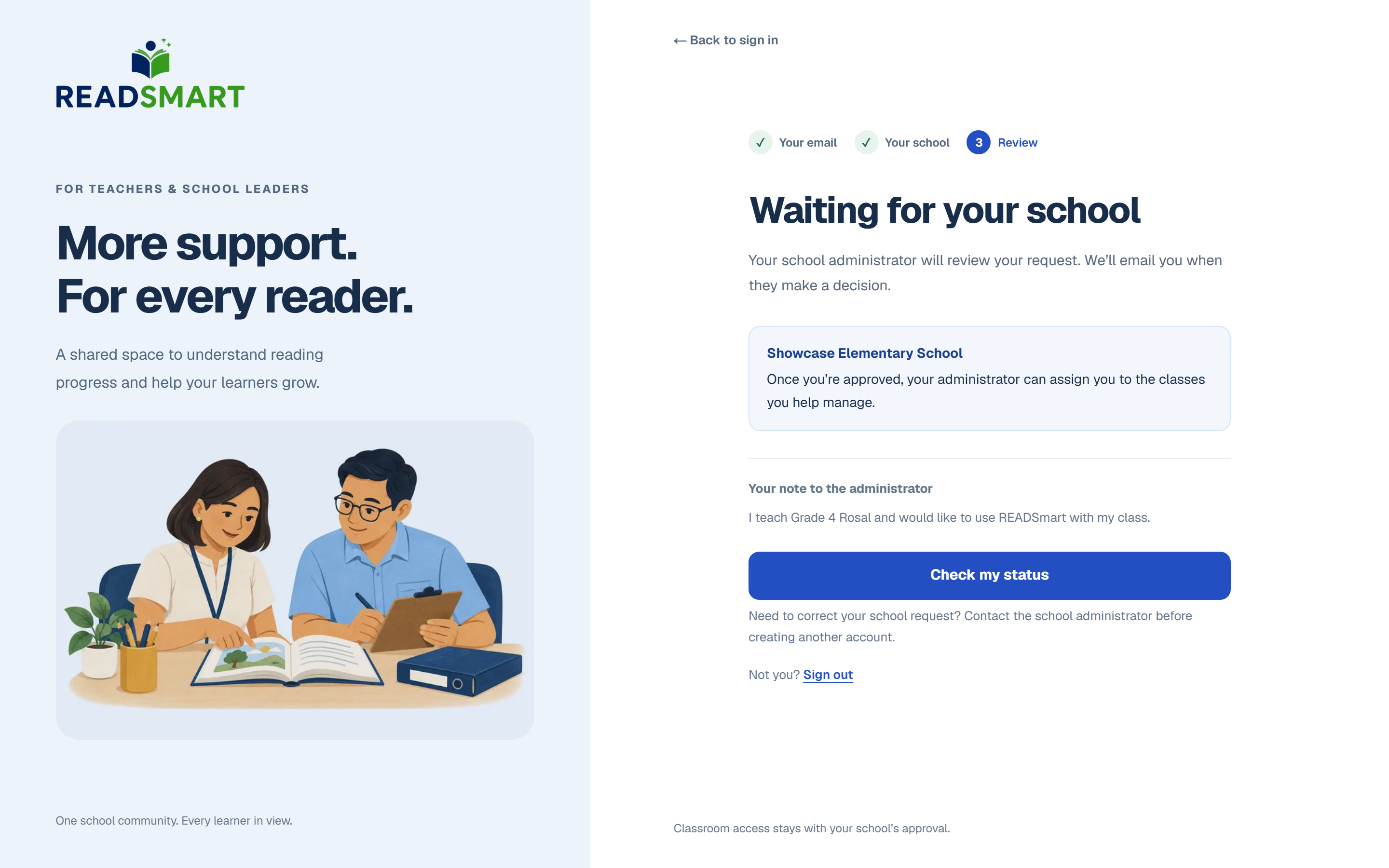 Waiting for approval
