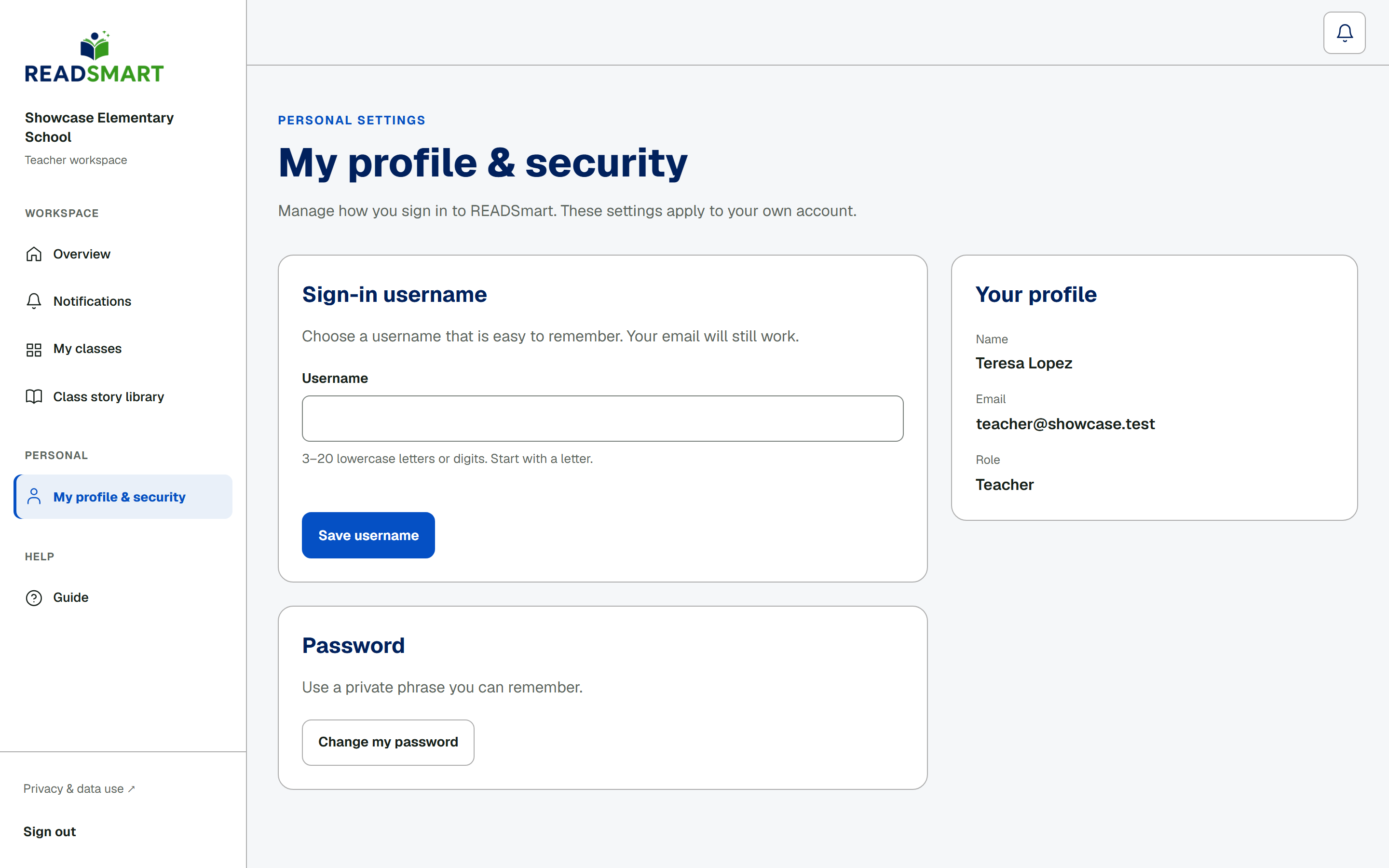 Your profile